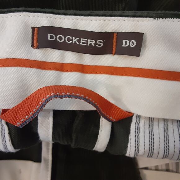 Vtg Dockers Corduroy Pants Mens 32x29 Green Straight Skater Punk Grunge - Picture 3 of 9